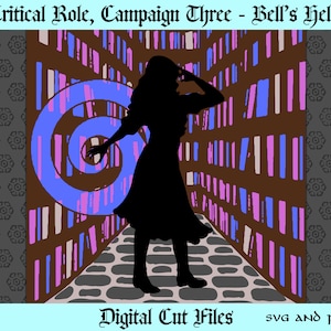 Imogen - Critical Role - SVG and PNG cut files for shadow box