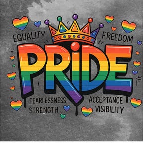 Orgullo retro PNG, diseño de sublimación arcoíris LGBTQ, igualdad, amor y libertad PNG, descarga digital