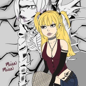 misa misa death note print 7x10