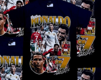 Cristiano Ronaldo CR7 Graphic T-Shirt: Retro Soccer Fan Tee