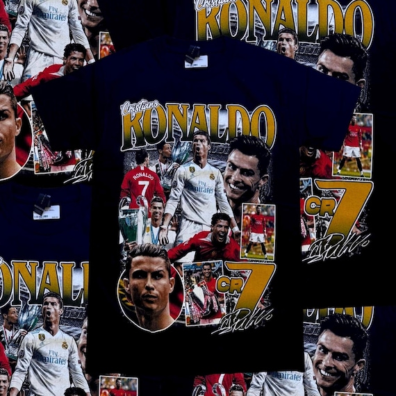 Cristiano Ronaldo CR7 Graphic T-Shirt: Retro Soccer Fan Tee