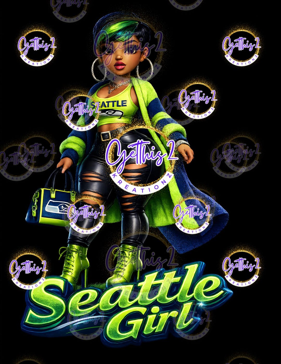 Seattle Native Rapper Girl Seattle Girl - Etsy