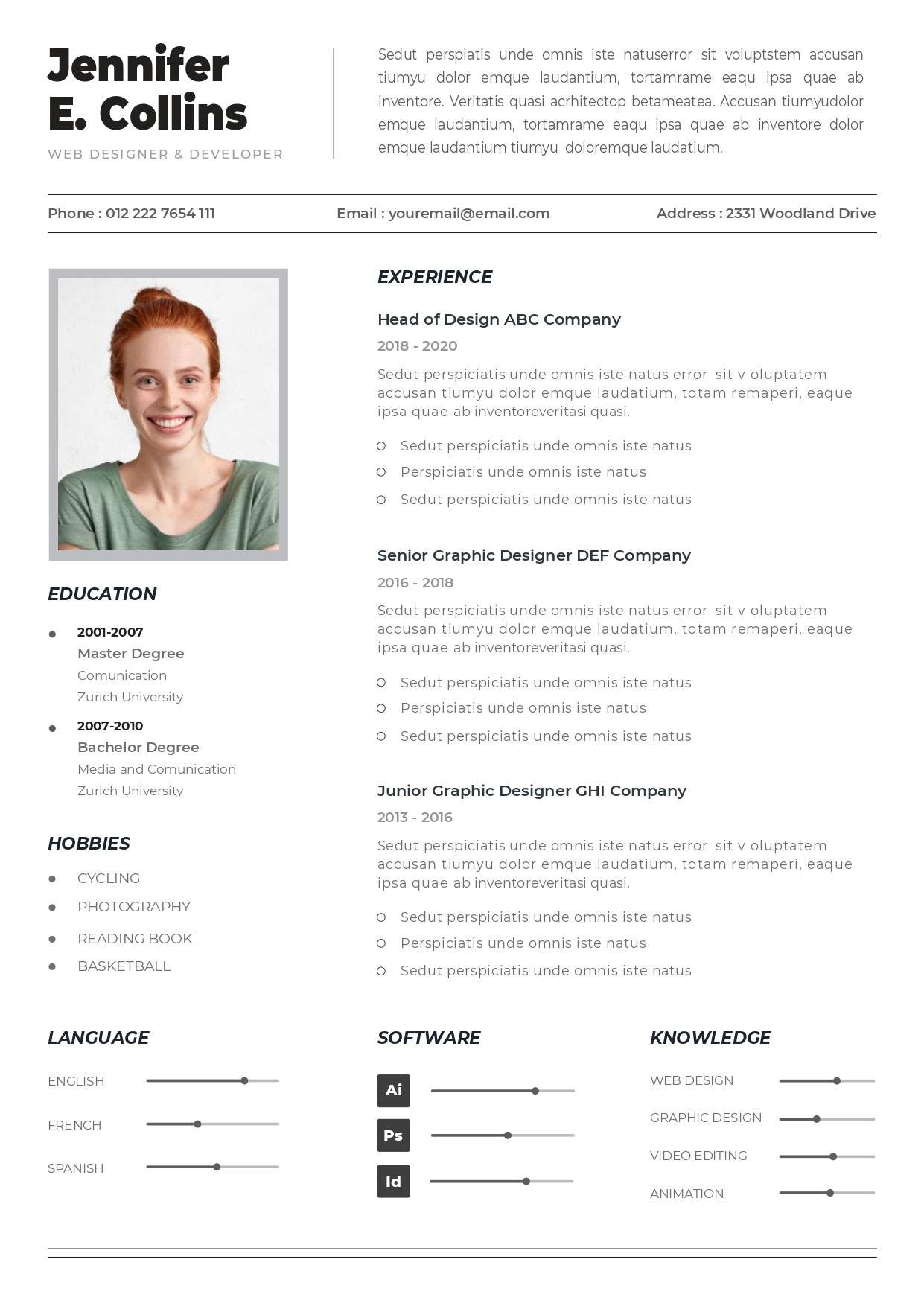 CV Template 2026 Word Adobe Illustrator EPS Instant Etsy Download 