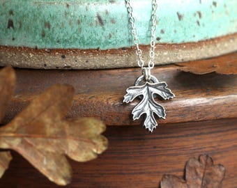 Silver Hawthorn Leaf Necklace, Ogham Tree Charm, Beltane Pendant, Woodland Jewelry