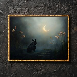 Decorazione murale con bulldog francese nero <3 // Decorazione murale commemorativa con bulldog francese nero, regalo per papà per bulldog francese nero, regalo di compleanno personalizzato per bulldog francese