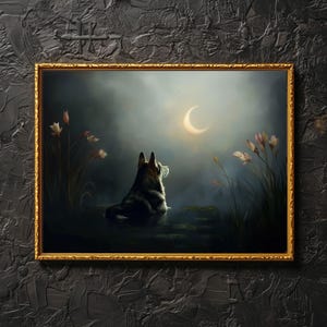 Decorazione murale con Husky siberiano <3 // Opera commemorativa con Husky siberiano, regalo per papà con Husky siberiano, regalo di compleanno personalizzato con Husky siberiano