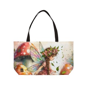 Fairy-Themed Weekender Tote Bag | Perfect for Travel, Beach, Gifts, Lovers of Fantasy, Summer Outings