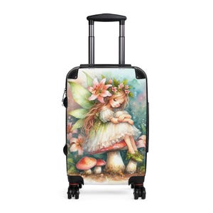 Märchen Koffer | Wunderliches Gepäck, Reise-Chic, einzigartiges Geschenk, Blumenmuster, Abenteuer bereit