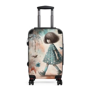 Skurriler Reisekoffer, Kindergepäck, gemustertes Handgepäck, einzigartige Reiseausrüstung für Kinder, ideal für Familienurlaub, Geschenke für Jugendliche