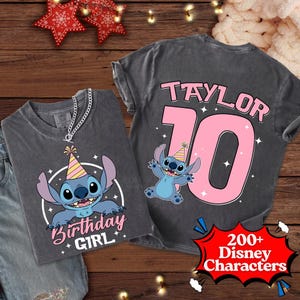 Stitch Birthday Shirt, Stitch Birthday Girl Shirt, Stitch Birthday Boy Shirt, Lilo and Stitch Family Birthday Shirt Bild 1