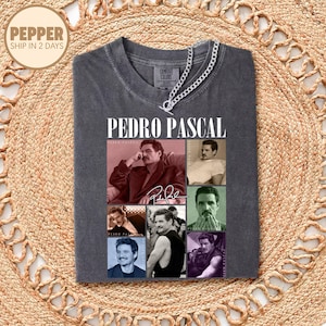Comfort Color Pedro Pascal Shirt, Vintage Pedro Pascal Photo Tee, Pedro Pascal 90s Merch, Gift For Him, Gift For Her, Movie Comfort Tee