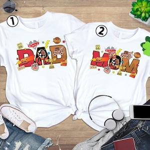 Custom Disneyland Cars Pit Crew Shirt, McQueen Mater Dad Mom T-Shirt, Disneyland Family Birthday Matching Shirt, Racing Cars Squad Shirt image 1