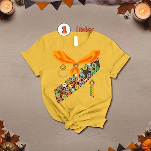 Up Russell Boy Scout Costume Shirt, Up Movie Costume Shirt, Up Russell Scout Halloween Cosplay, Halloween Party