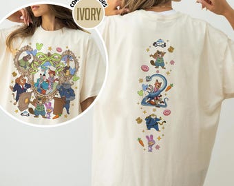 Disneyland Movie Judy Hopps Zootopia Shirt, Zootopia 2 2025, 2sides Disneyworld Family Trip 2025, Nick Wilde And Judy Hopps Gifts Tshirt