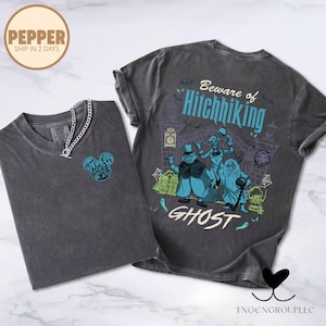 Two-Sided Mickey Ears Halloween The Haunted Mansion Shirt Mickey and Friend Retro The Haunted Mansion Map Shirt Disneyland Halloween Shirt