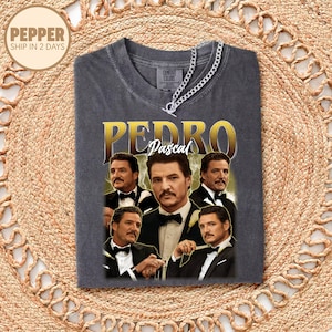 Comfort Color Pedro Pascal Bootleg Rap Tee, Pedro Pascal Homage Shirt, Vintage Pedro Pascal Sweatshirt, Movie Fan Merch, Gift For Her, Him