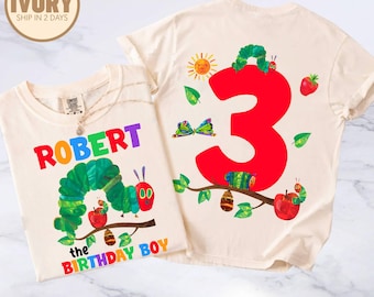 Custom One Hungry Caterpillar Birthday shirt, Comfort Colors Caterpillar Family Shirt, Birthday Family Shirt, First Birthday Gift