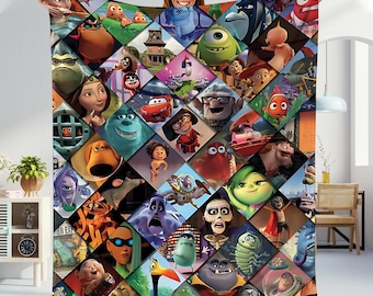 Disneyland Movie Fleece Blanket, Mickey And Friends, Toy Story, Inside Out, Pixars Magic Kingdom Gift, Throw Blanket for Couch Sofa