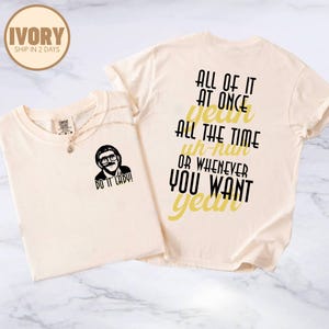 Comfort Colors Do It Lady Chit Tour Shirt, 2side Retro Comedy, Funny Meme Shirt, Vintage Style Parody Fan Lovers, Chit Do It Lady Meme Shirt