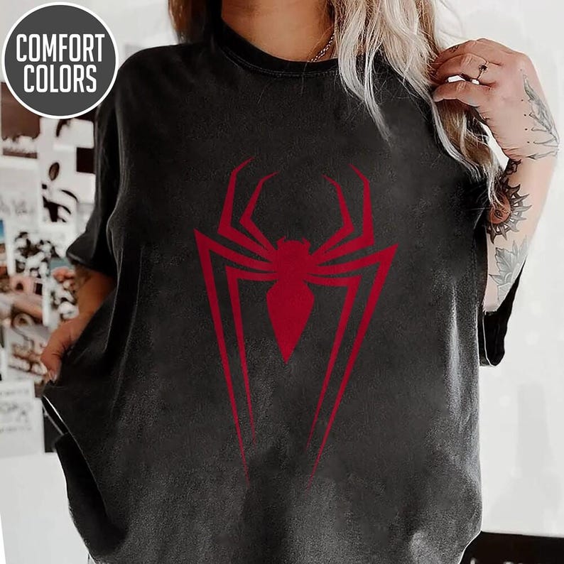 Vintage Spider-Man Comic Shirt, Retro Mcu Graphic Tee, PeterParker T-Shirt, Classic Superhero Shirt, Spiderman Gift for Him image 5