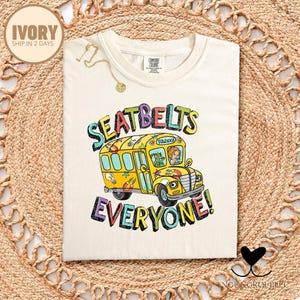 Miss Frizzle Shirt, Seatbelts Everyone Miss Frizzle Magic School Bus Teacher Shirt, Back to School Ms Frizzle 100th Day of School Shirt