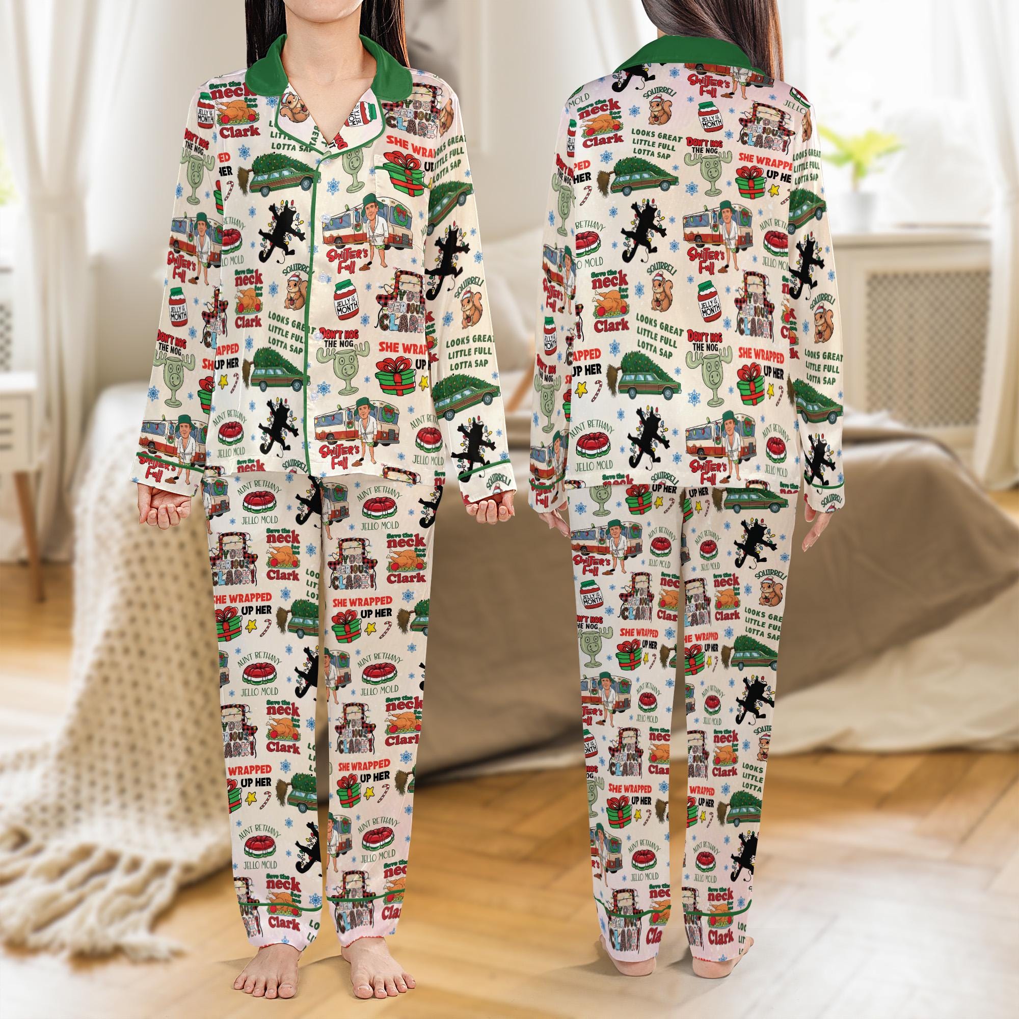 Discover National's Lampoon Christmas Vacation Clark Griswold Pajamas Funny Holiday Party