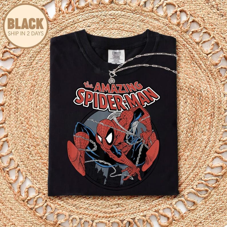 Camiseta de Spider-Man de la colección Brand New Day: Camiseta de Spiderman de los Vengadores del MCU, camiseta Brand New Day, camiseta de Spider-man del MCU, camiseta de Spidey de Tom Holland imagen 6