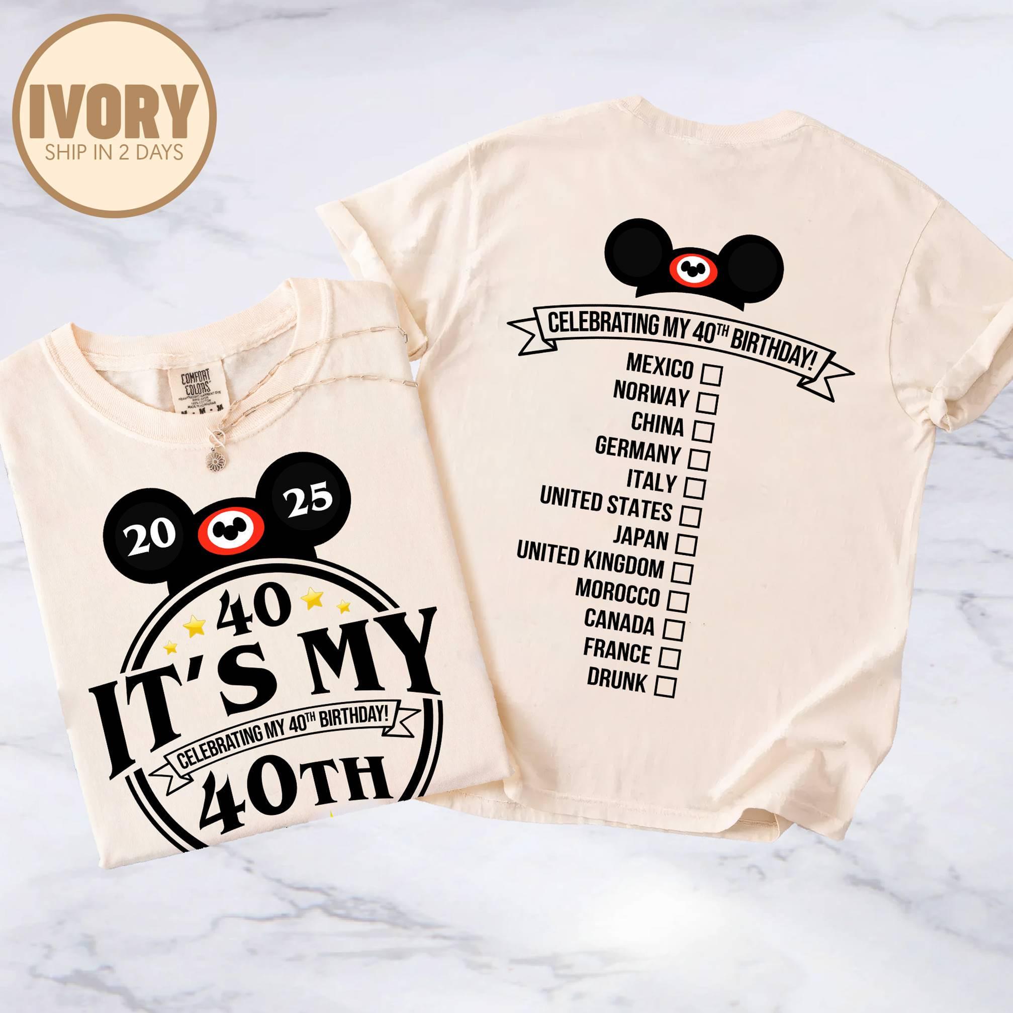 40th Birthday Mickey Mouse Tshirt