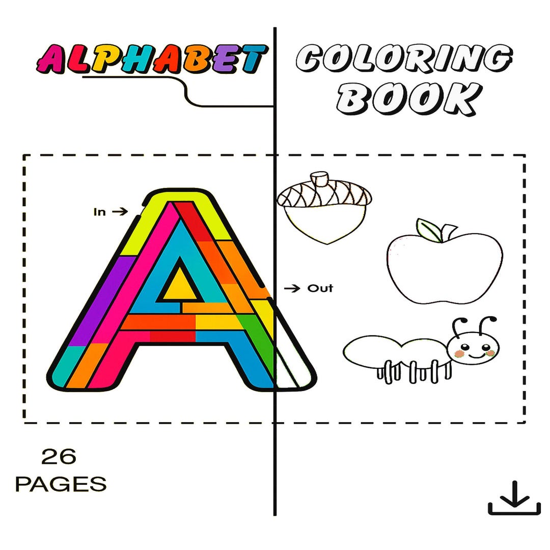 ABC Coloring Book for Kids – Fun & Educational Alphabet Activity | 26 ...