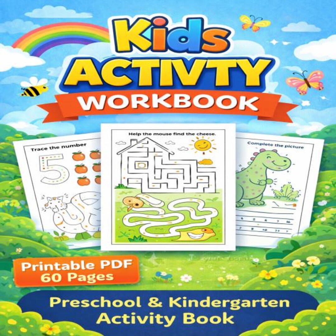 Kids Printable Activity Worksheets PDF, Preschool Learning Pages ...