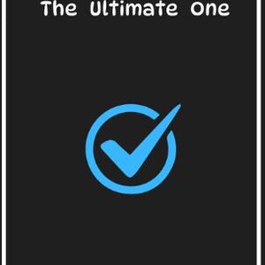 May include: A black background with a white border and text that reads "Goal Planner... The Ultimate One." A blue checkmark in a circle is in the center. Below the checkmark is the text "Plan It. Do It. Achieve It."