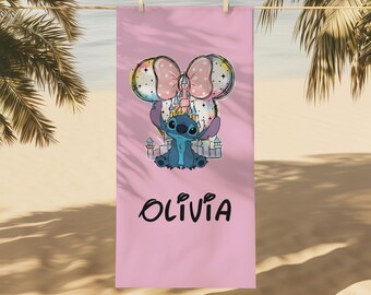 Disney Stitch Towel, Mickey Castle Towel, Dog Lover Towel, Lilo and Stitch owel, Minnie Bow Towel, Magic Kingdom Towel, Disneyland Towel