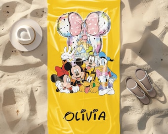 Disney Stitch Towel, Mickey Castle Towel, Dog Lover Towel, Lilo and Stitch Towel, Minnie kids Towel, Magic Kingdom Towel, Disneyland Towel
