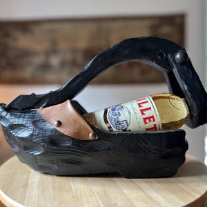 フランスアンティーク木製彫刻ボトルホルダー