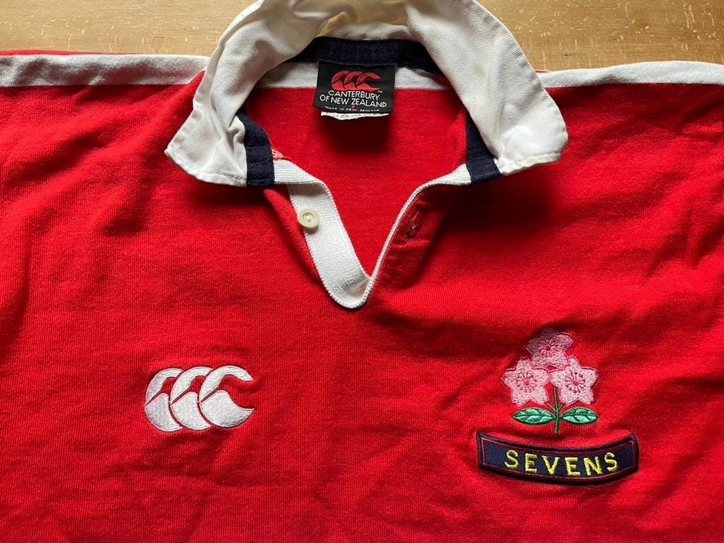 RARE Vintage 90s Canterbury New Zealand Japan Sakura Rugby