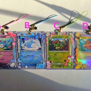 Marill, Snom, Caterpie, Pawmi Taschenbügel Charm Toploader Schlüsselanhänger