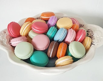 Macaron jewelry box, french cookie container, colorful pastel earring case, trinket box, pastel cute gift boxes