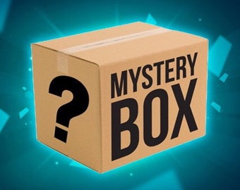 blue mystery box - gift jewelry box - unique blue jewelry 7 pieces - free shipping