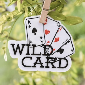 Wild Card Western Sticker