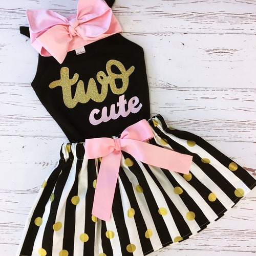 TWO. COOL. Birthday Shirt AND Pants Toddler Baby Boy Girl Etsy