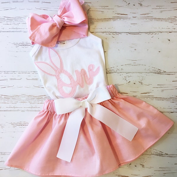 Some Bunny is One Birthday Outfit, Easter Birthday Outfit, Second Birthday Outfit, Bunny Princess Outfit, Somebunny is Turning One