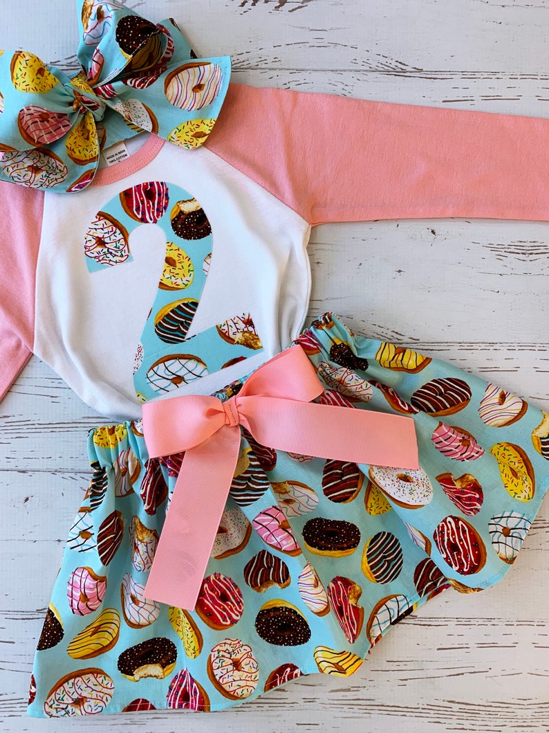 Two Sweet Donut Birthday Outfit Sweet One Donut Birthday | Etsy