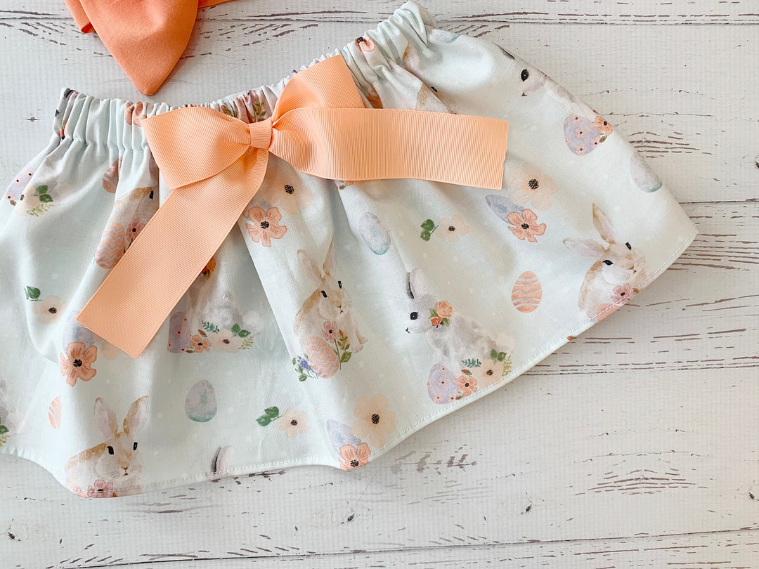 Pastel Easter Skirt for Girls 0/3M12Y Easter Outfit for Etsy