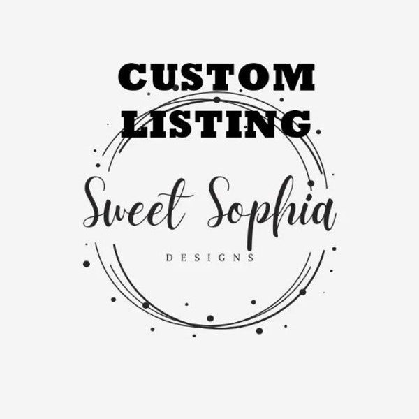 Custom listing for Blanca Yvette