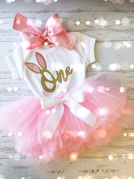 bunny first birthday outfit