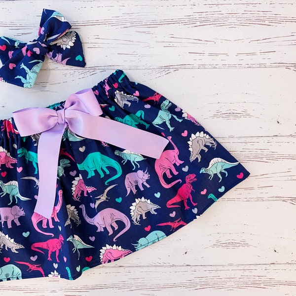 Pink Dinos - Womens Dinosaur Skirt