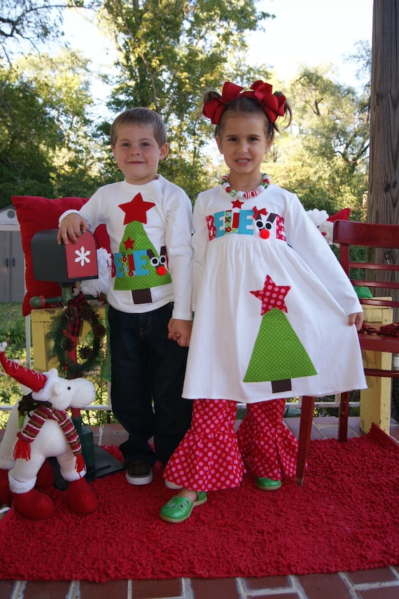 brother and sister matching christmas outfits uk