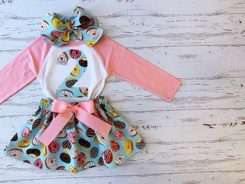 Two Sweet Donut Birthday Outfit Sweet One Donut Birthday | Etsy