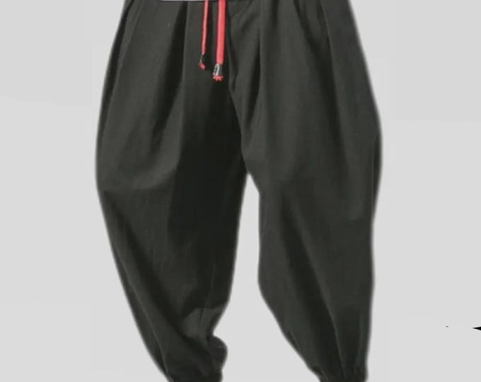 Black Anime Gym Pants