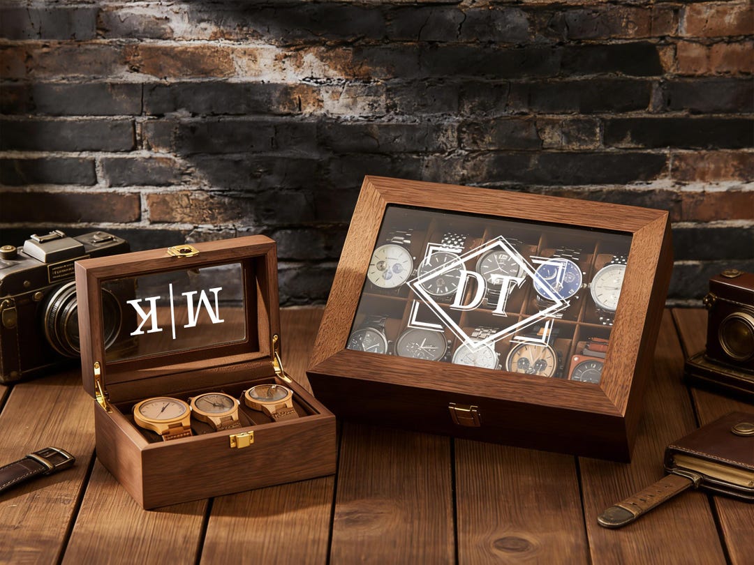 Personalized Watch Box for Men Valentine's Day Gift Custom Watch Case ...